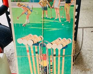 Vintage croquet set