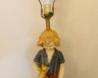 Vintage Statue Lamp