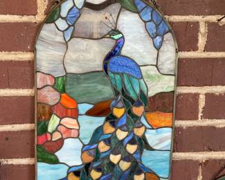 stained glass wall hang