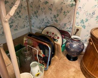 vintage serving trays