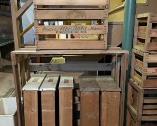 wooden crates