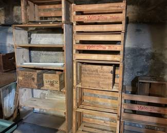 antique wooden crates