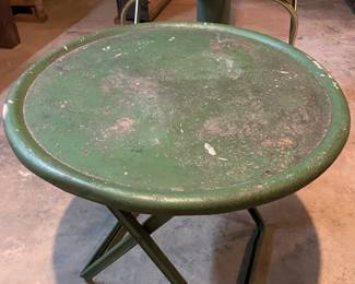 vintage metal folding tables