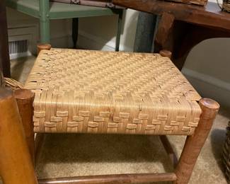 woven foot stool, ottoman