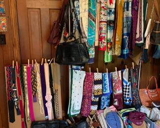 women's clothing, handbags, scarves