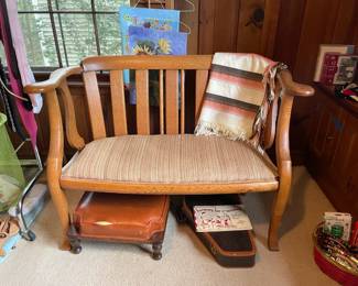 vintage wood furniture, embroidered and hand-woven linens, vintage and antique china dishes, bowls, decor, baskets