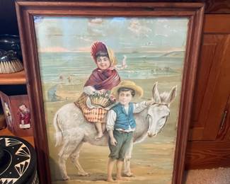 framed vintage wall art