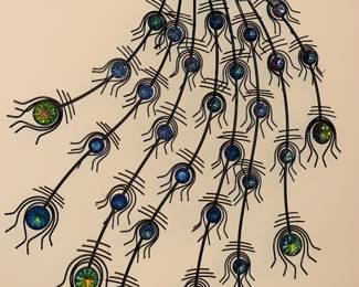 WALL ART PEACOCK