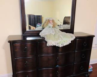 PAULA DEEN HOME LARGE DRESSER WITH MIRROR