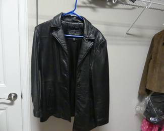 Ladies' Wilson's Black Leather Jacket - Size M
