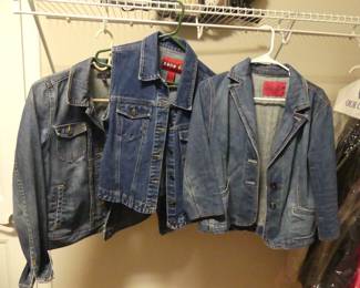 Ladies' Denim - 2 Jackets from Nautica & Carol's Denims (Both Size M) and Vest from zana-di (Size L)