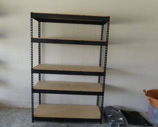 Metal & Particle Board 5-Shelf Unit - 48" x 18" x 72"