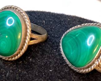 HPT030 Malachite Sterling Silver Rings (2)