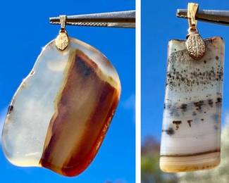 HPT042 Montana Agate Pendants (2)