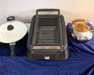 HPT047 Indoor Grill, Kettle, Frying Pan