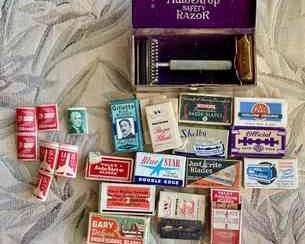 HPT054 Vintage Collectibles - Stamps, Shaving