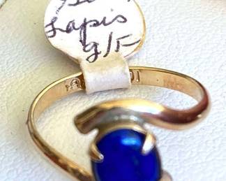 HPT076 Lápis-lazuli Ring (genuine )/ Size 6