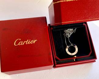 HPT108 Cartier Love Necklace W/ Diamonds