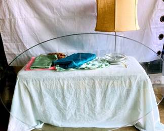 HPT146 Oval Glass Table Top, Lamp