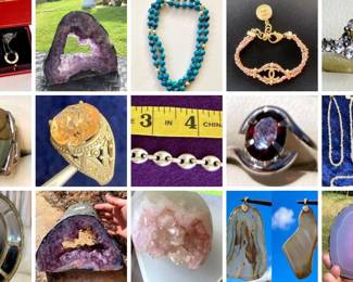 HAWAII KAI PRECIOUS TREASURES CTBids Online Auction • Bidding Ends 09/28/23 • Pickup 09/30/23
Lots of precious treasures in this auction - beautiful fine jewelry, geodes, crystals, gemstones, collectibles, designer items, household goods, art and much, much more! 
