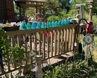 DECK FULL OF WONDERFUL YARD ORNAMENTS