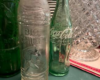 BIG CHIEF AND COCA COLA BOTTLES
