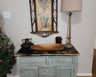 Shabby Chic Small Buffet in a light Green