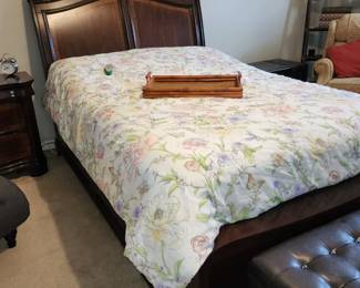 Queen Size Tempur-Pedic Sleigh Bed