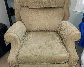 Recliner in a pale green
