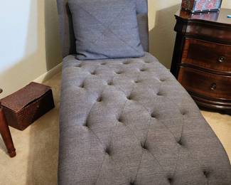 Gray Chase Lounge Chair - Known as a Fainting Couch Back in the Day