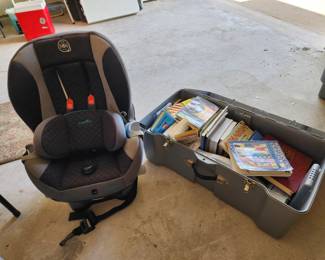 Trunk of Books - Car Seat