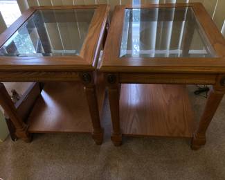 PAIR OF END TABLES