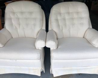 PAIR OF SWIVEL CHAIRS