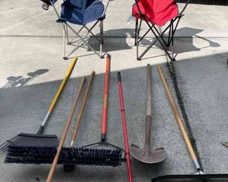 Chairs, home and yard tools