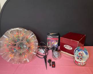 Christmas Lights and Music Box