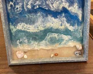 Hand Crafted Painting in Wood Backing