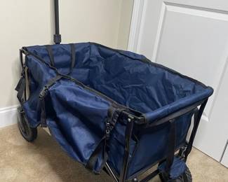 Navy Blue Rolling Cart