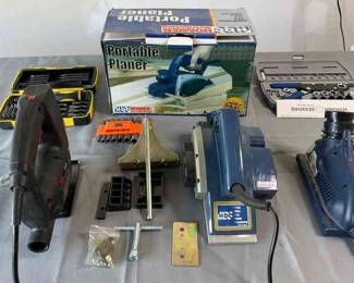 Portable Planer, jigsaw, and other items