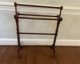 ANTIQUE QUILT RACK.