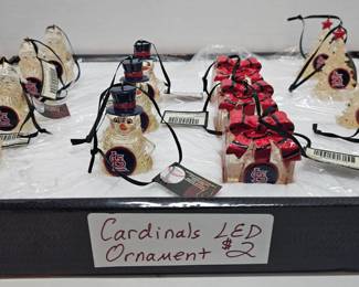 Cardinals LED Ornaments