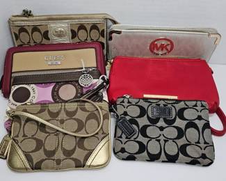 Assorted Zip Wallets: Coach, Guess, Michael Kors & Steve Madden