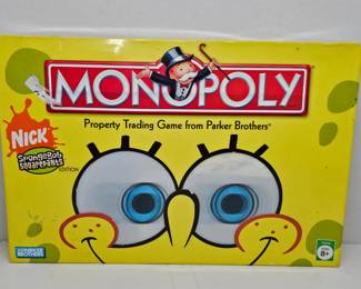 Used but Complete Set of Spongebob Squarepants Monopoly