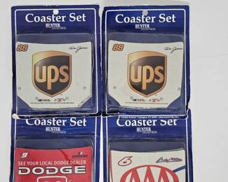 4x Hunter Collectibles Nascar Hood Coaster Sets