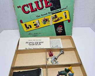 Vintage Clue Board Game