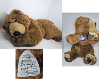 Signed Oliver Holmes "To Mark Best Wishes & Think Merry Thoughts" Sleeping Bear 24"