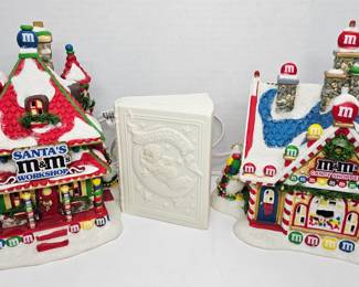 *Department 56 Santa's M&M Work Shop
Department 56 Snowbabies Porcelain Bank
Department 56 M&M Candy Shoppe