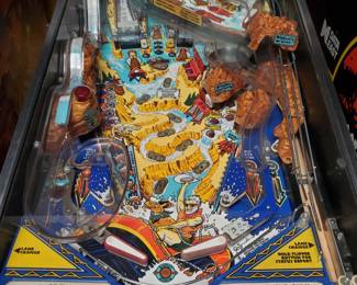 White Water pinball machine, 1993, Williams, Whitewater