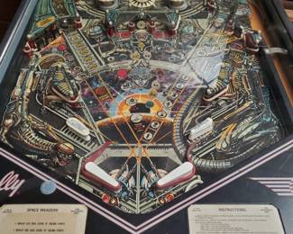 Space Invaders pinball machine, 1980, Bally