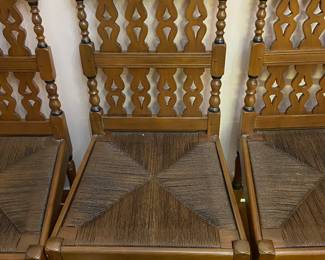 BUY IT NOW! $100 each Gothic style chairs by Danersk; (6 available, 4 armless, 2 arm chairs) 