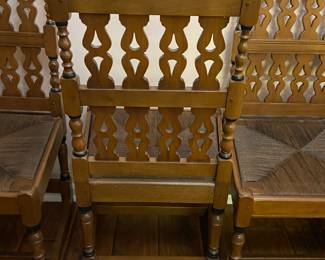 BUY IT NOW! $100 each Gothic style chairs by Danersk; (6 available, 4 armless, 2 arm chairs) 